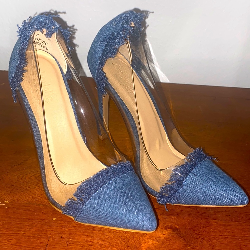 CHARLOTTE RUSSE DENIM HEELS